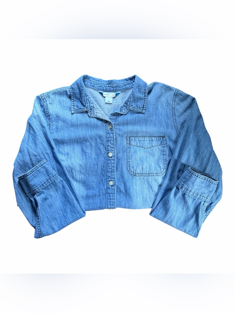 Old Navy The Classic Shirt Women's Cotton Denim Shirt Size Large